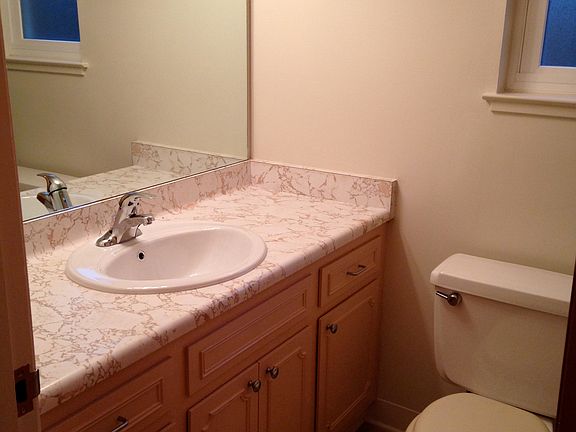 remodeled downstairs bathroom