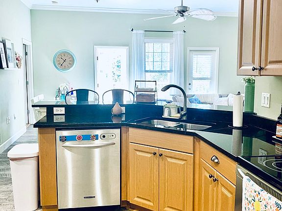 Kitchen is open to the living area