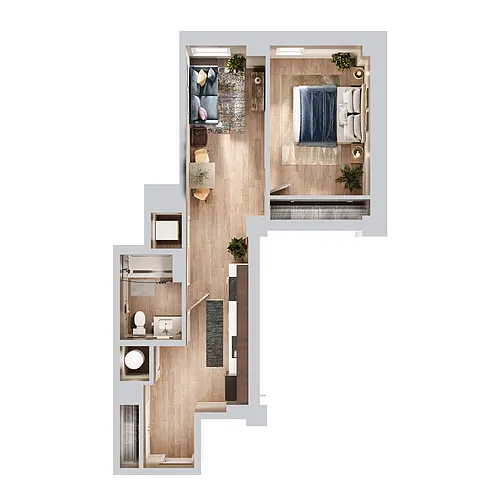 Floor plan One Bedroom