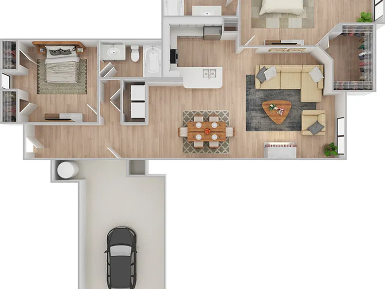 2 Bedroom | 2 Bath | 1266 SF | Renovated 2 Bedroom | 2 Bath | 1266 SF | Renovated