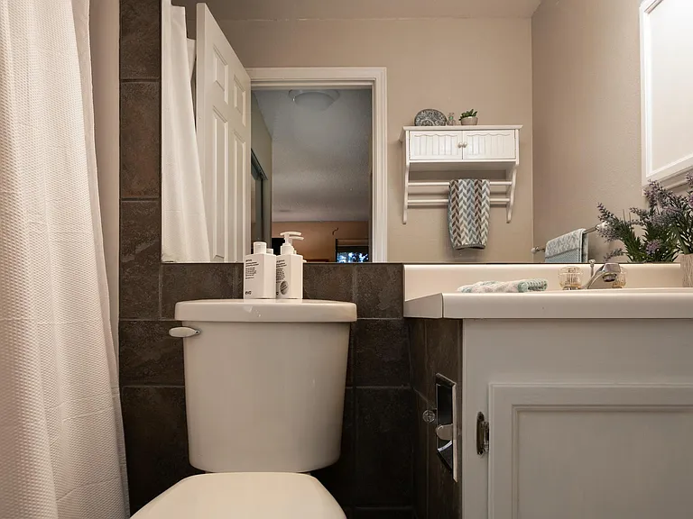 master bath has jacuzzi tub