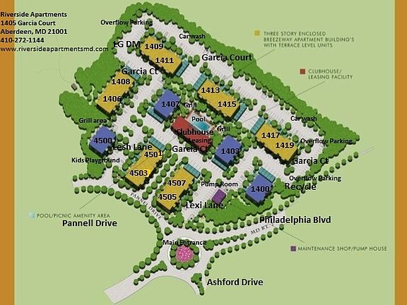 Riverside Site Map