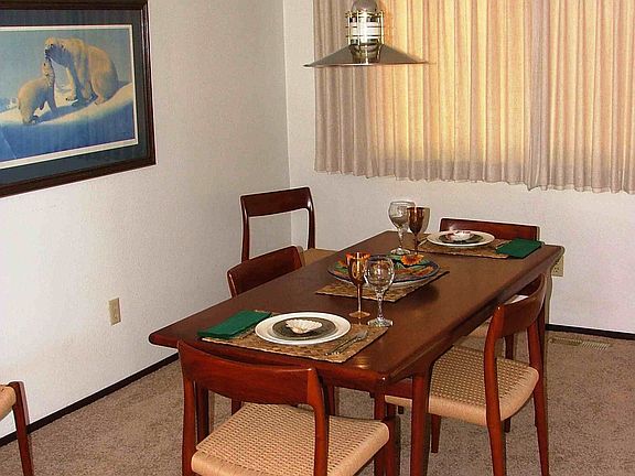 formal dining room~appears smaller than it is~overlooks the beautiful backyard