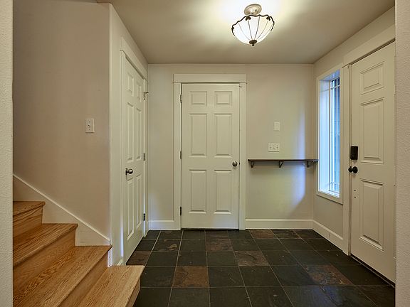 Entryway with access to garage