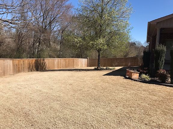 Large back yard
