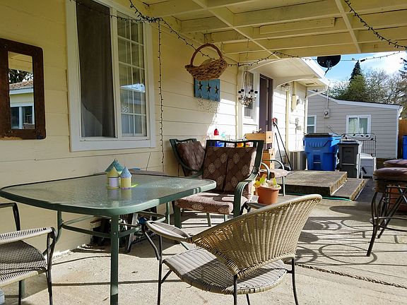 West facing covered patio