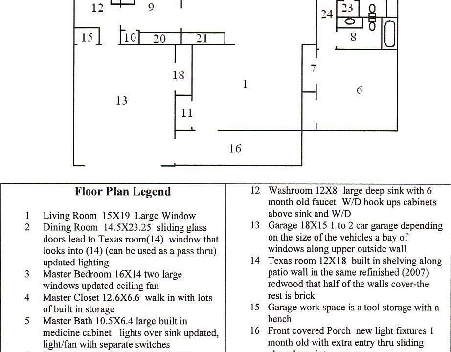 House Floor Plan + work done