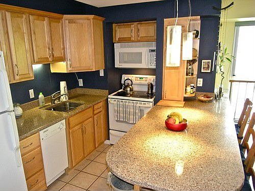 Kitchen open to the living room
