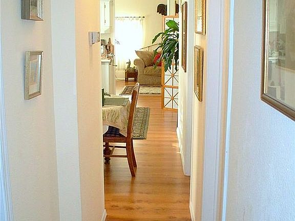 Hallway looking to kitchen