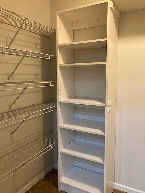 Pantry shelves
