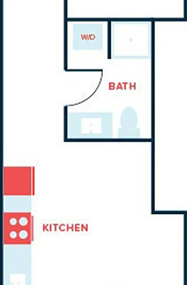 Studio, 1 Bath - Apt K (Income Qualified) Studio, 1 Bath - Apt K (Income Qualified)