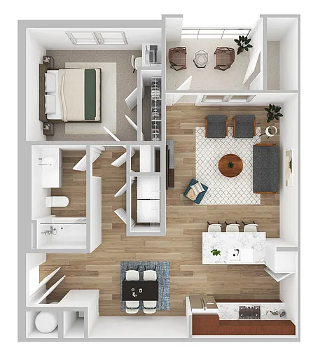 Floor plan 1 Bedroom
