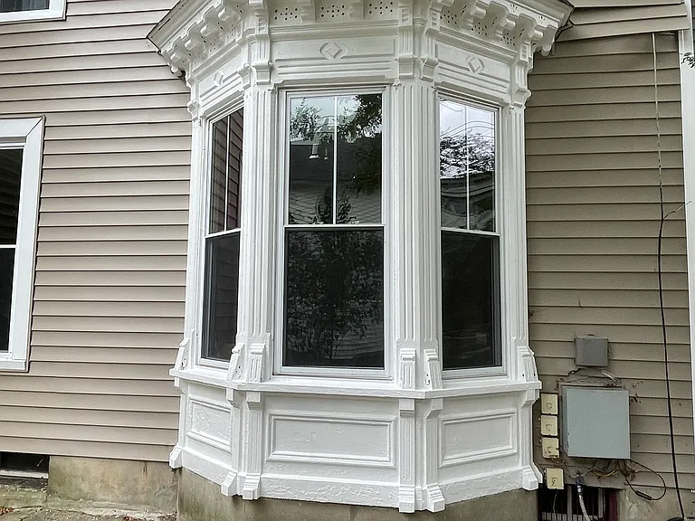 Bay window in living room