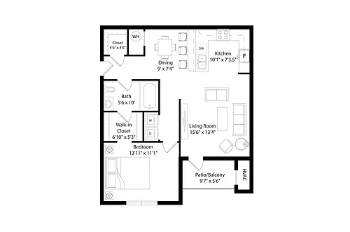 Floor plan A1R