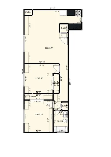 Floor plan One Bedroom