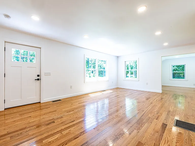 Front Door and Living Room