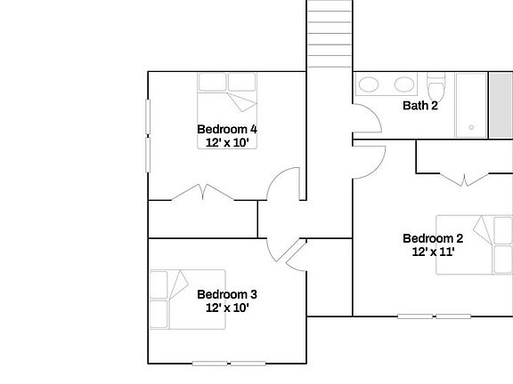 Second Floor- 4th Bedroom Upgrade