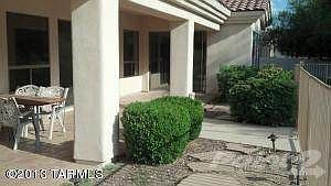 Large covered patio with saltillo tile