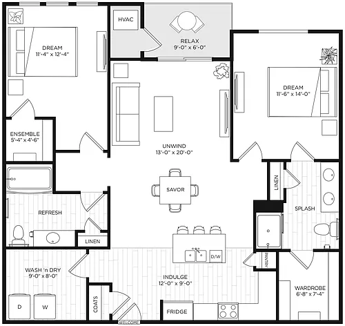 Floor plan B2
