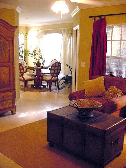 Living area looking to dinning area