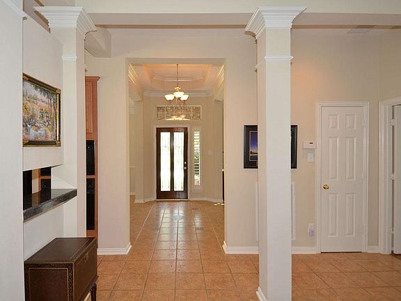 View of the open foyer from the large living area...