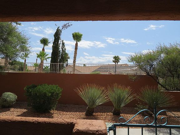 View from covered porch