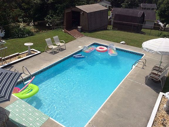 Pool view from deck
