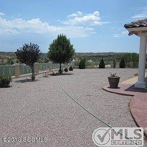 Landscaped back yard