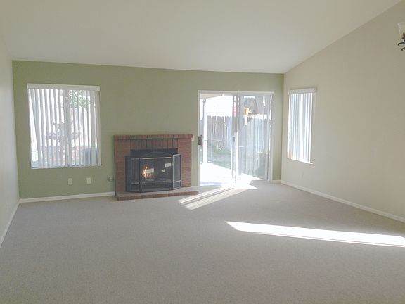 living room & fire place