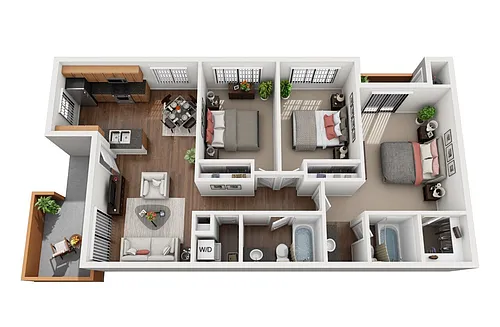 Floor plan The Ponderosa