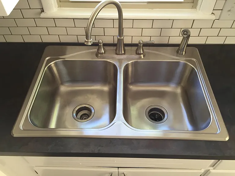 Double Basin Sink w/ Disposal