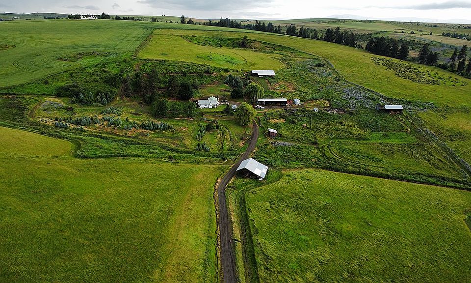 View of ranch from highway