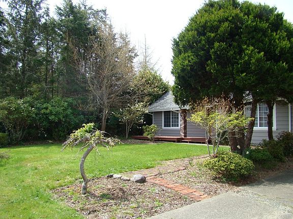 Landscaped front yard.