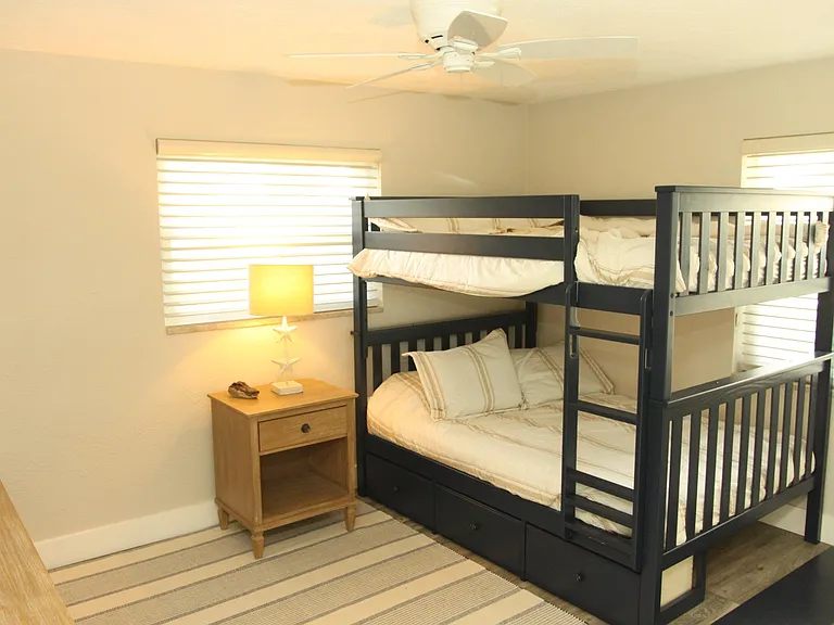 bedroom with full size bunk beds