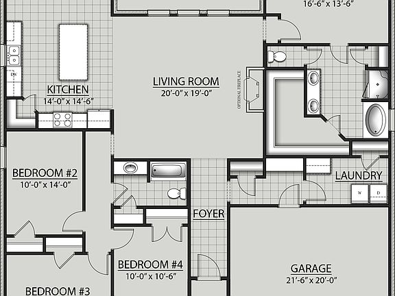 Camellia V A - Open Floor Plan - DSLD Homes