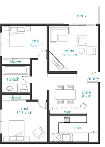 Floor plan Landing