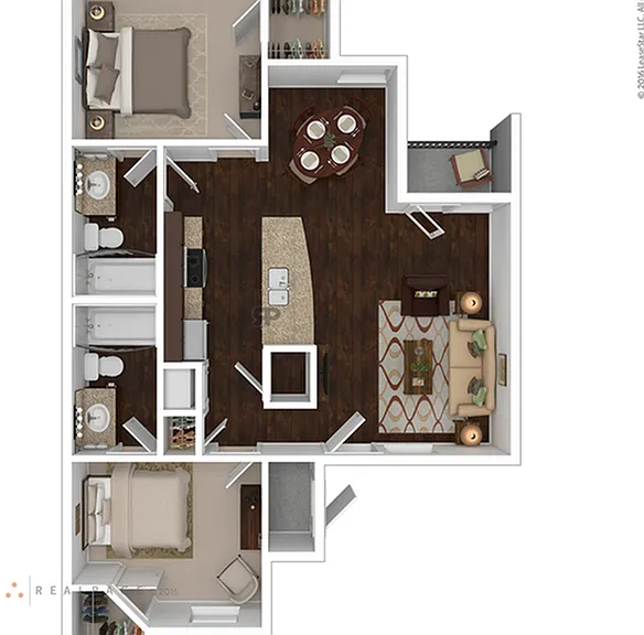 2 Bedroom | 2 Bath | 870 SqFt 2 Bedroom | 2 Bath | 870 SqFt