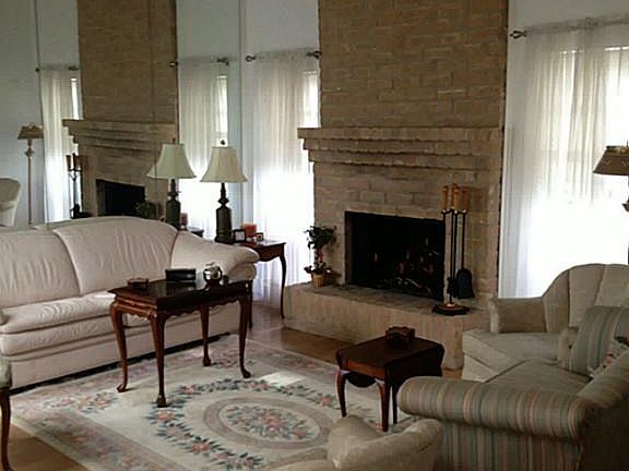 Wood Burning Fireplace,