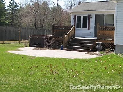 back view of deck and patio
