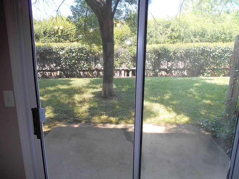 Semi-private Yard from Living Room