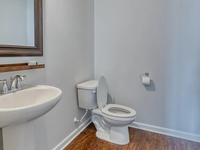 Downstairs half bath.