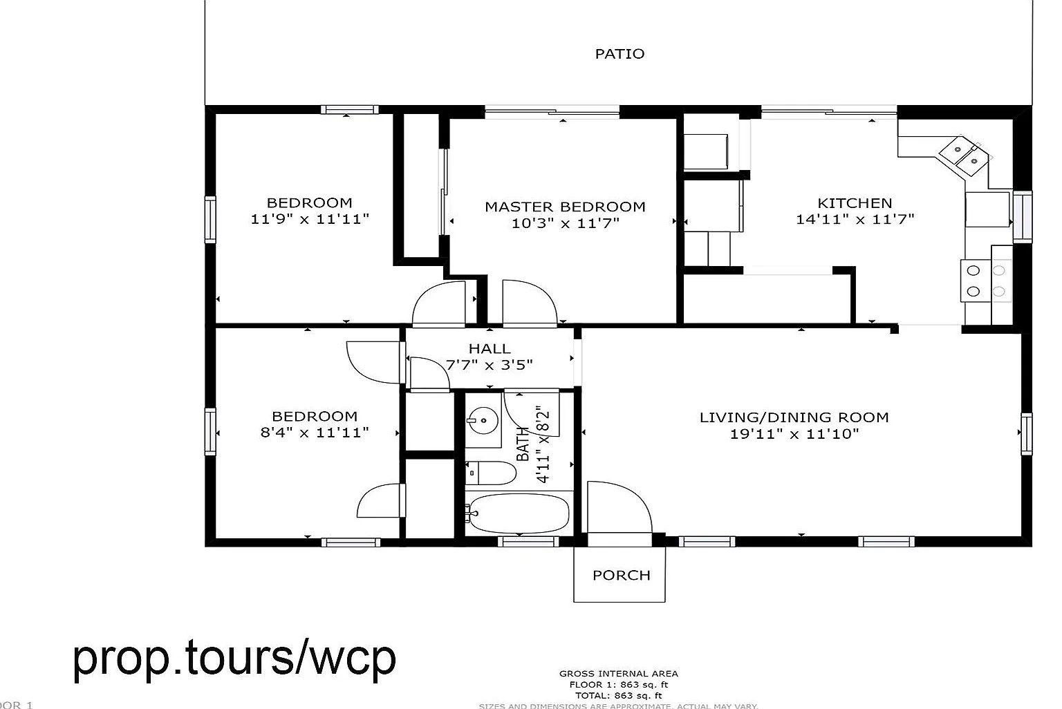 Bright and sunny 3 bed/1 bath home — Photo 2