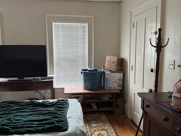 Living room. This door is the second entrance from front door of building into a vestibule.