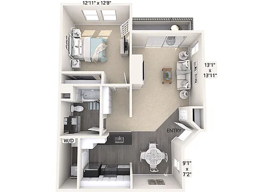 Floor plan A1-735-UF