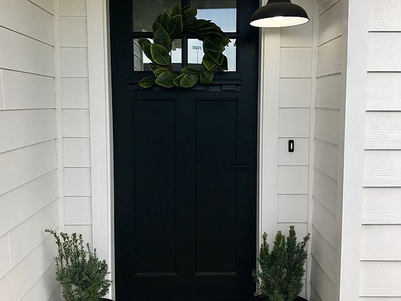 New front door and light