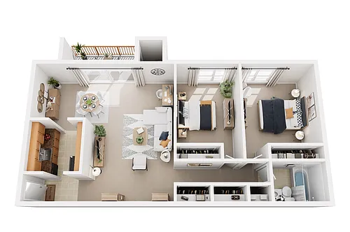 Floor plan 2 Bedroom