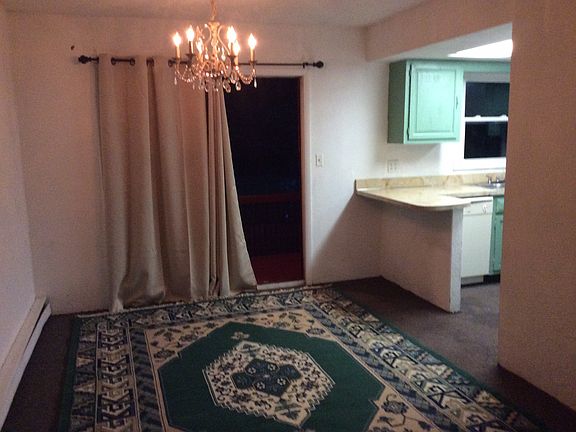 dining room with back deck