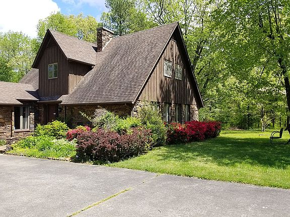 Front on A-frame house