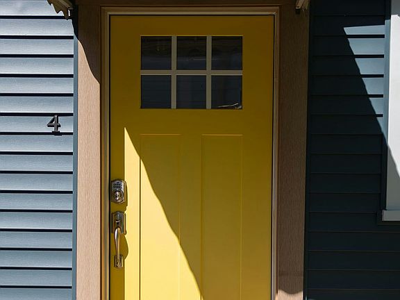 Private covered entrance!
