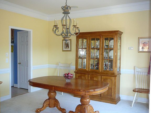 Spacious formal dining room.